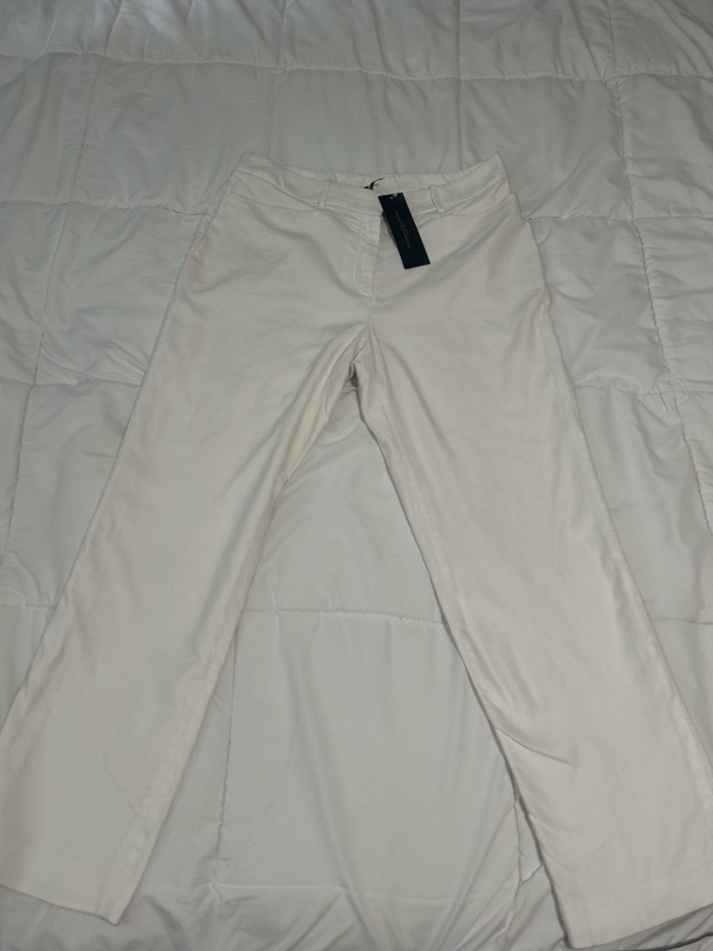Donna Karan women White Straight-Leg size 8